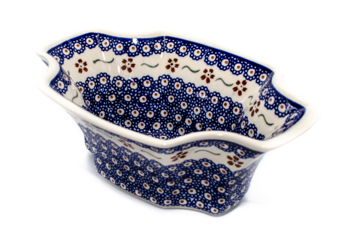 Bol Flowery ceramica smaltuita, pictat manual, diametru 23,0 x 15,8 cm, volum 700ml [2]