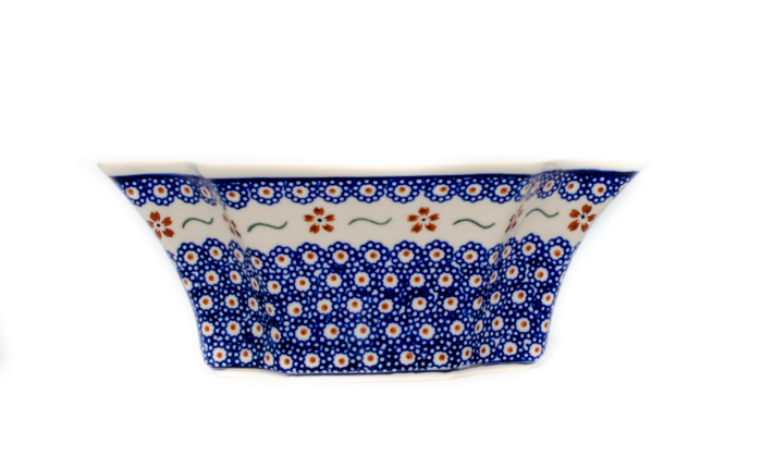 Bol Flowery ceramica smaltuita, pictat manual, diametru 23,0 x 15,8 cm, volum 700ml [4]