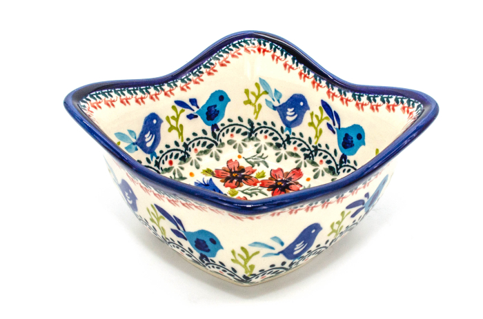 Bol in forma de floare, ceramica smaltuita, pictat manual, volum 500 ml [5]