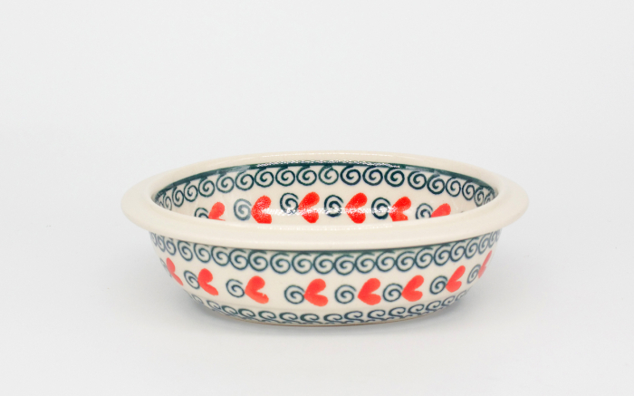 Bol oval Spiral Joy, ceramica smaltuita, pictat manual, 12,5 x 15,0 cm [3]