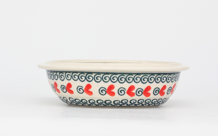 Bol oval Spiral Joy, ceramica smaltuita, pictat manual, 12,5 x 15,0 cm [4]