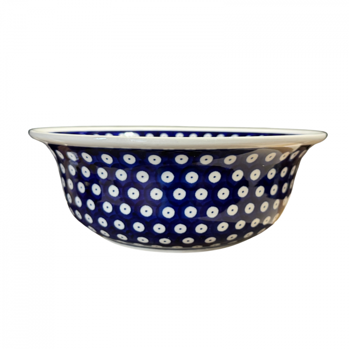 Bol pentru salata Blue Eyes, ceramica smaltuita, pictat manual, 24,6 cm, volum 2,0 L [2]