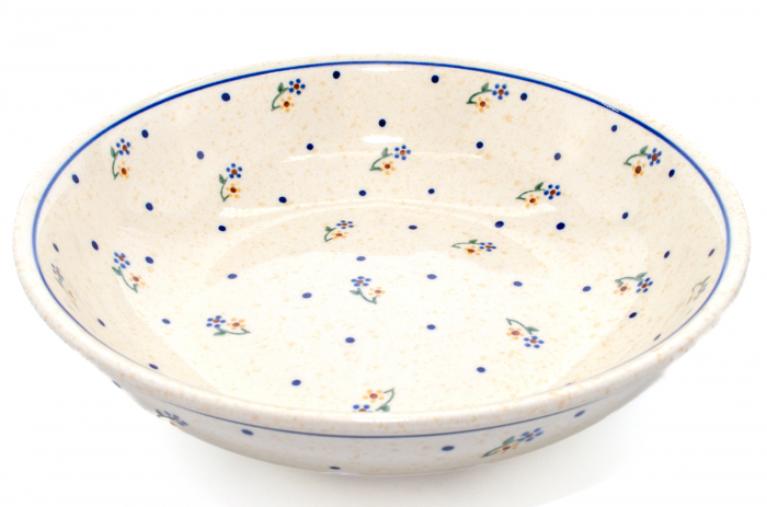 Bol pentru salata Little Flowers, din ceramica smaltuita, pictat manual, 25,2 cm, volum 1,4 L [5]
