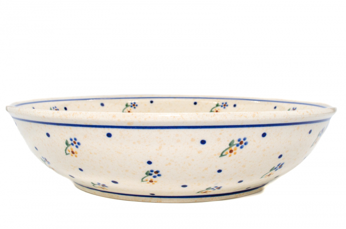 Bol pentru salata Little Flowers, din ceramica smaltuita, pictat manual, 25,2 cm, volum 1,4 L [3]
