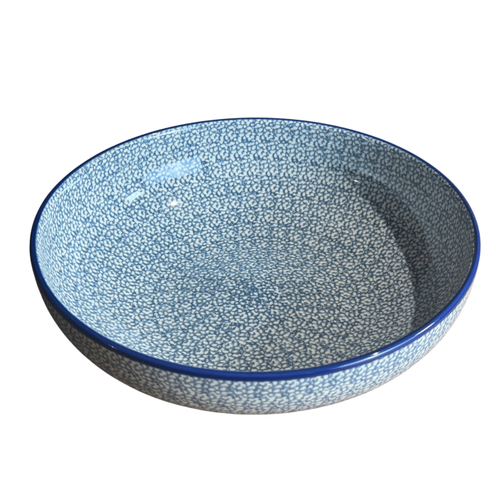 Bol pentru salata Blue Sea, ceramica smaltuita, pictat manual, diametru 27.3 cm [2]
