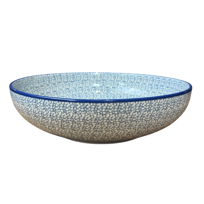 Bol pentru salata Blue Sea, ceramica smaltuita, pictat manual, diametru 27.3 cm [3]