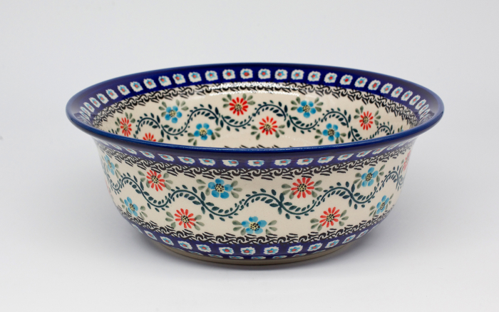 Bol pentru salata Euphoria, ceramica smaltuita, pictat manual, 24,6 cm, volum 2,0 L [2]