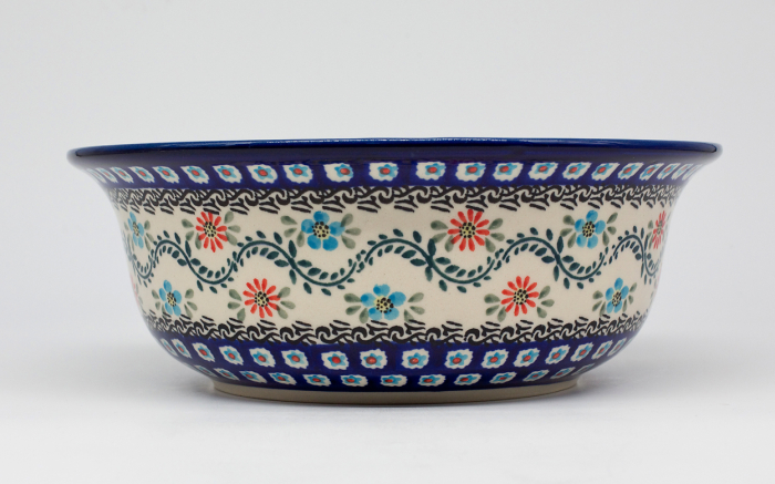 Bol pentru salata Euphoria, ceramica smaltuita, pictat manual, 24,6 cm, volum 2,0 L [4]