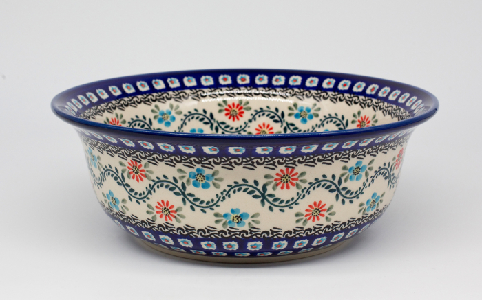 Bol pentru salata Euphoria, ceramica smaltuita, pictat manual, 24,6 cm, volum 2,0 L [5]