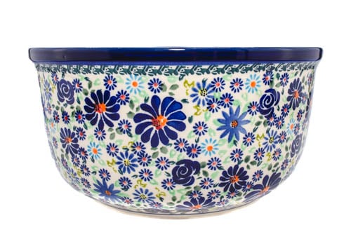 Bol pentru salata Floral Fireworks, ceramica smaltuita, pictat manual, 27,0 cm, volum 4,5 L [4]