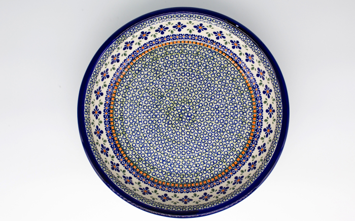 Bol pentru salata Joy, ceramica smaltuita, pictat manual, 33,2 cm, volum 2,7 L [4]