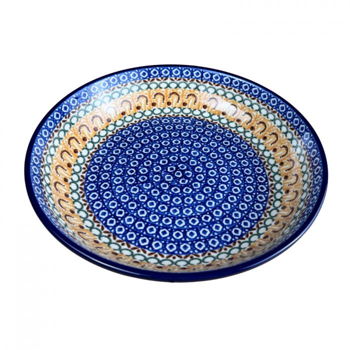 Bol pentru salata Morning Sunrise, ceramica smaltuita, pictat manual, diametru 24,5 cm [4]