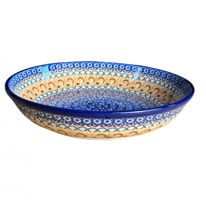 Bol pentru salata Morning Sunrise, ceramica smaltuita, pictat manual, diametru 24,5 cm [9]