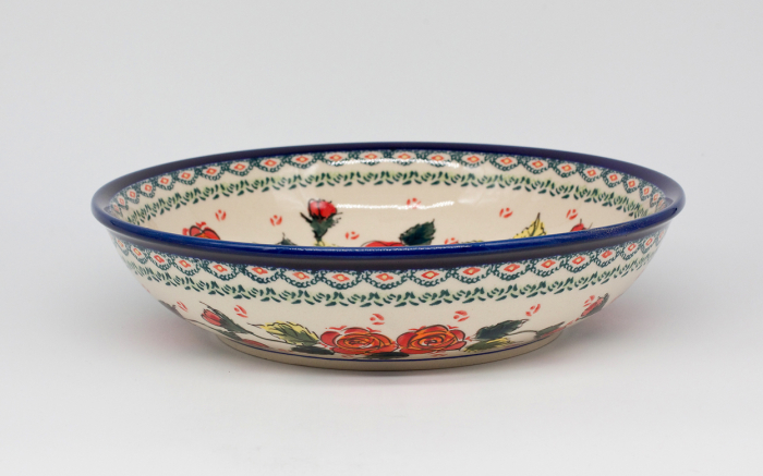 Bol pentru salata Roses, ceramica smaltuita, pictat manual, 25,2 cm, volum 1,4 L [2]