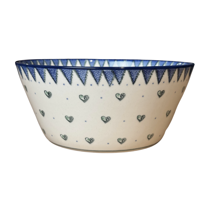 Bol pentru salata Wild Hearts, ceramica smaltuita, pictat manual, diametru 20.5 cm [2]