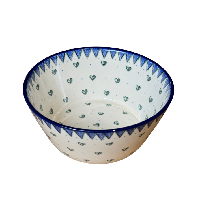 Bol pentru salata Wild Hearts, ceramica smaltuita, pictat manual, diametru 20.5 cm [3]