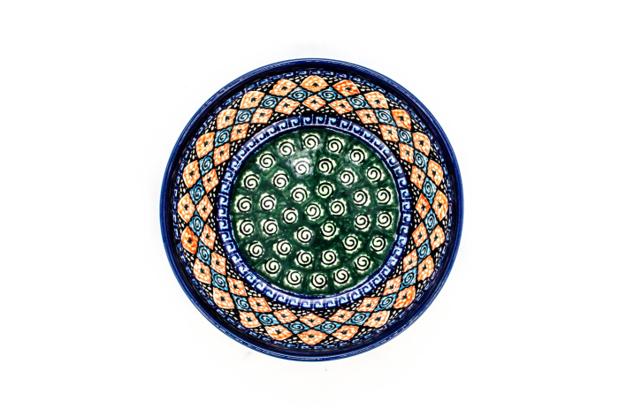 Bol rotund ceramica, Mosaic, smaltuit, pictat manual,17,0 cm, volum 500 ml [4]