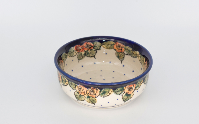 Bol rotund Emotions, ceramica smaltuita, pictat manual, 12,6 cm, volum 250 ml [2]