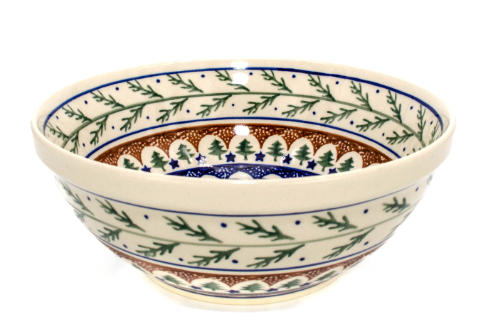 Bol rotund Festive Season, ceramica smaltuita, pictat manual, 20,7cm, volum 1,3 L [5]