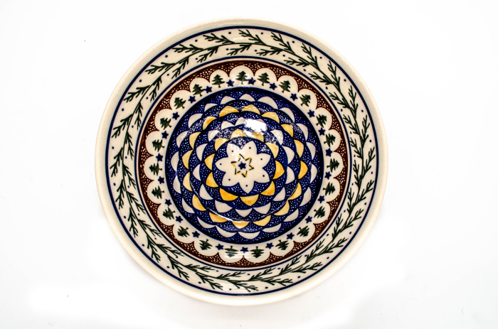 Bol rotund Festive Season, ceramica smaltuita, pictat manual, 20,7cm, volum 1,3 L [4]