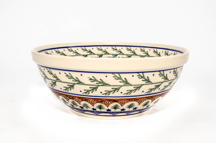 Bol rotund Festive Season, ceramica smaltuita, pictat manual, 20,7cm, volum 1,3 L [3]