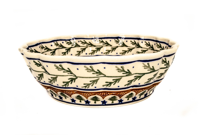 Bol rotund Festive Season, ceramica smaltuita, pictat manual, 20,9cm, volum 1,2 L [2]