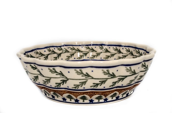 Bol rotund Festive Season, ceramica smaltuita, pictat manual, 20,9cm, volum 1,2 L [3]