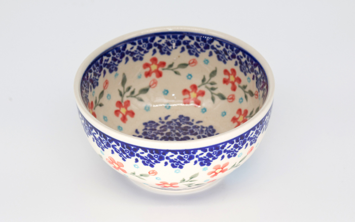 Bol rotund Floral Heaven, ceramica smaltuita, pictat manual, 11,5 cm, volum 300ml [2]