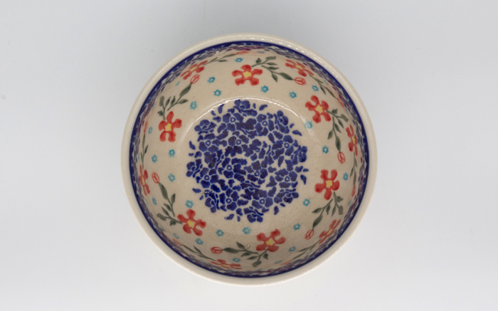 Bol rotund Floral Heaven, ceramica smaltuita, pictat manual, 13,0 cm, volum 400 ml [3]