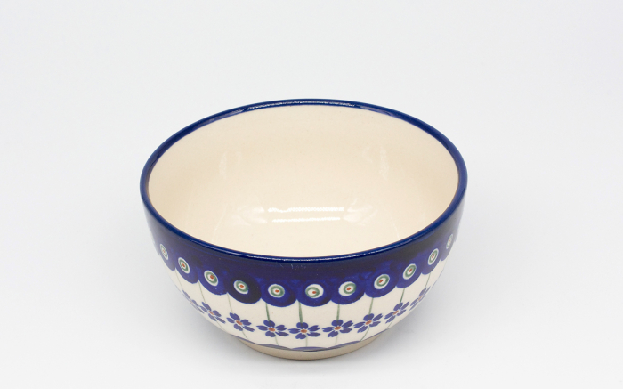 Bol rotund Floral Peacock, ceramica smaltuita, pictat manual,14,0 cm, volum 450 ml [2]