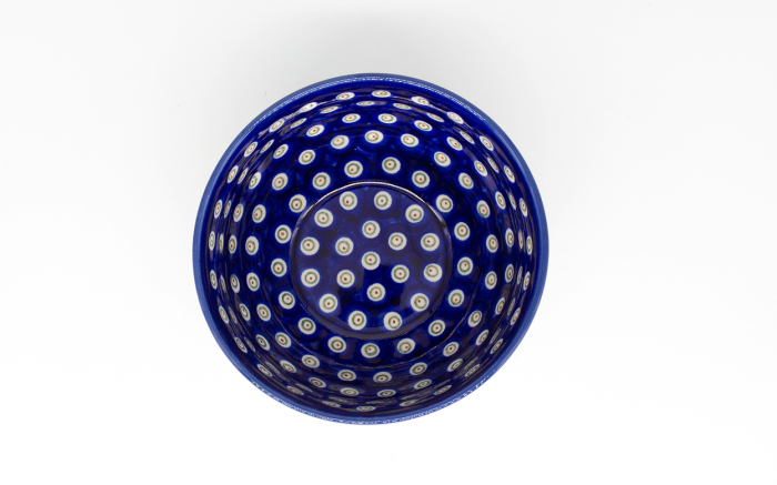 Bol rotund Floral Peacock, ceramica smaltuita, pictat manual, 14,0 cm, volum 450 ml [5]