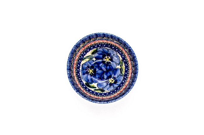 Bol rotund Hibiscus Drops, ceramica smaltuita, pictat manual, 11,5 cm, volum 300ml [2]