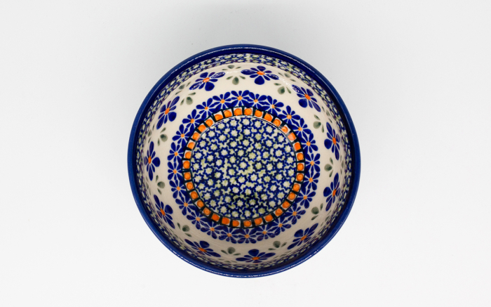 Bol rotund Joy, ceramica smaltuita, pictat manual, 14,0 cm, volum 450 ml [4]