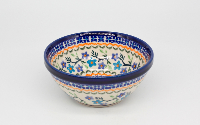 Bol rotund Peace, ceramica smaltuita, pictat manual, 14,9 cm, volum 500ml [2]