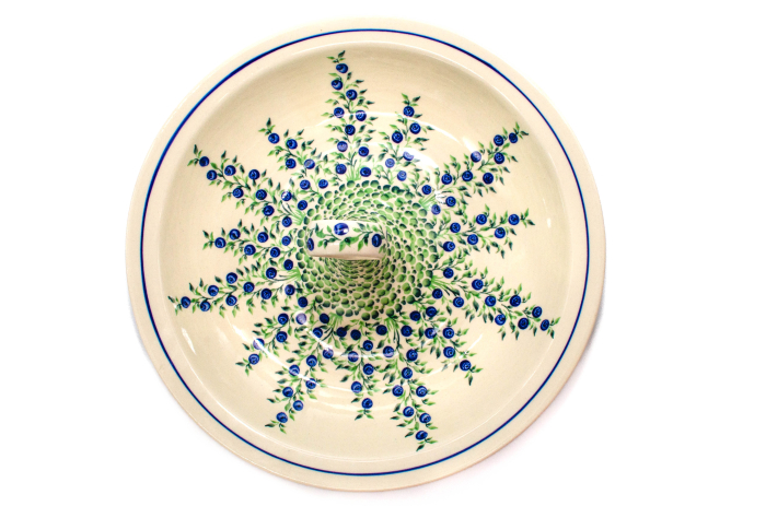 Bol salata Berries, ceramica smaltuita, pictata manual, 34,5 cm, volum 2,0 L [3]