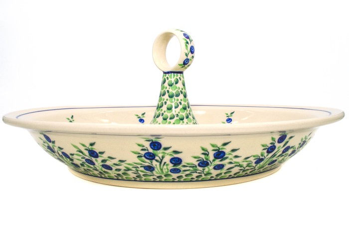 Bol salata Berries, ceramica smaltuita, pictata manual, 34,5 cm, volum 2,0 L [2]