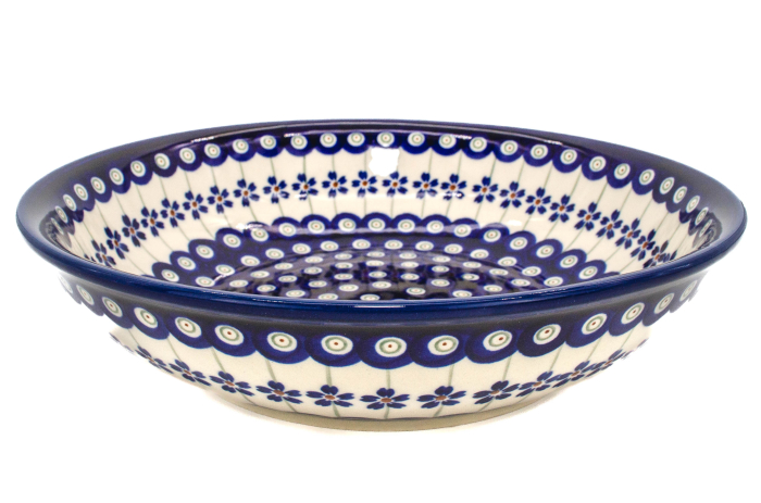 Bol salata Floral Peacock, din ceramica smaltuita, pictat manual, 25,2 cm, volum 1,4 L [5]