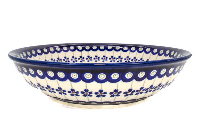 Bol salata Floral Peacock, din ceramica smaltuita, pictat manual, 25,2 cm, volum 1,4 L [6]
