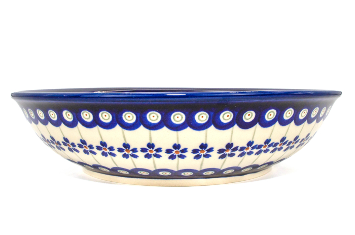 Bol salata Floral Peacock, din ceramica smaltuita, pictat manual, 25,2 cm, volum 1,4 L [7]