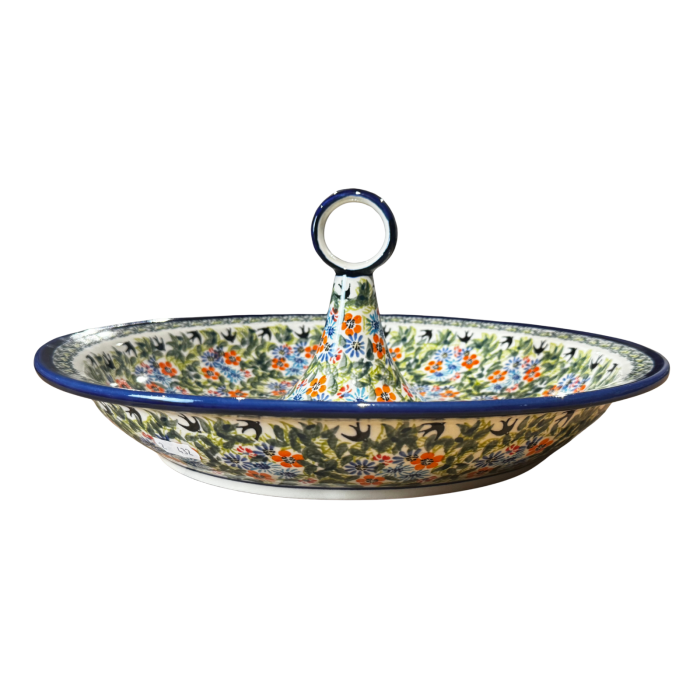 Bol salata Inspirations, ceramica smaltuita, pictata manual, 34,5 cm, volum 2,0 L [14]