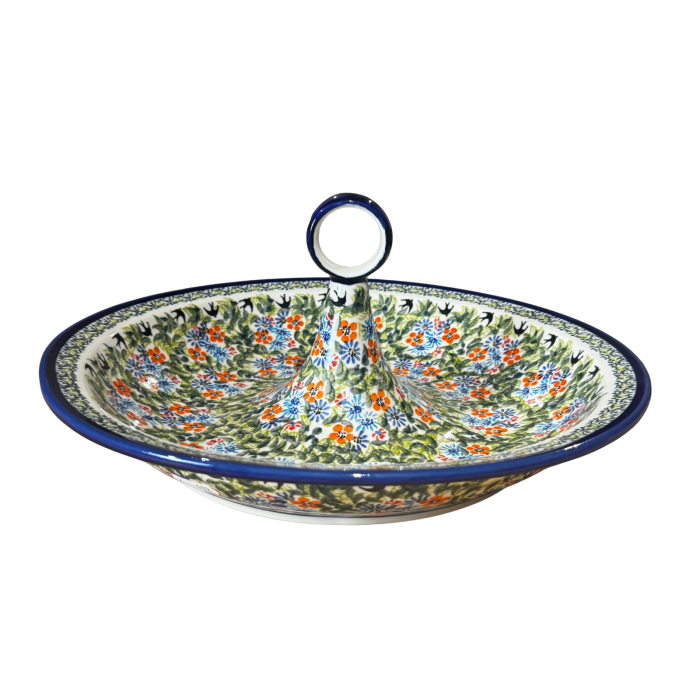 Bol salata Inspirations, ceramica smaltuita, pictata manual, 34,5 cm, volum 2,0 L [12]