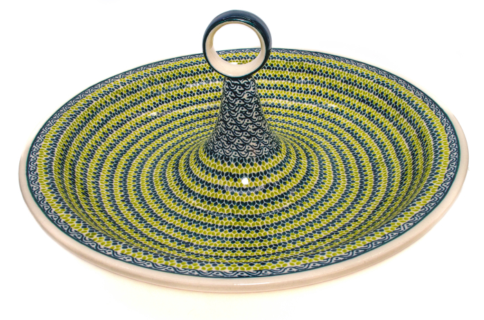 Bol salata Leaf Bed, ceramica smaltuita, pictata manual, 34,5 cm, volum 2,0 L [7]