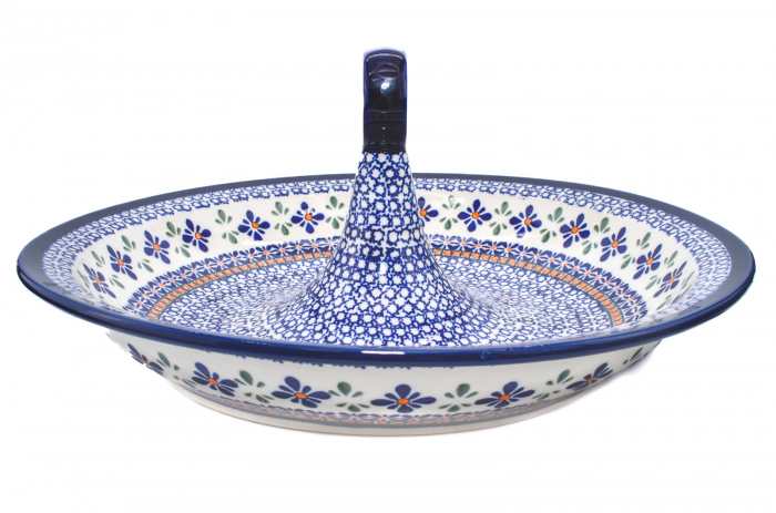 Bol salata Joy, ceramica smaltuita, pictata manual, 34,5 cm, volum 2,0 L [4]