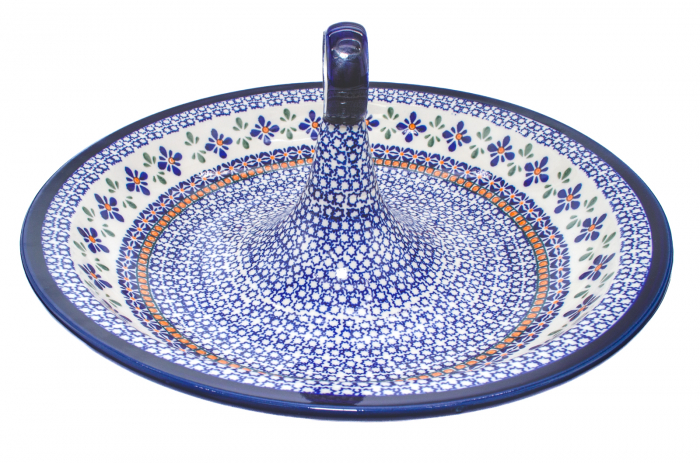 Bol salata Joy, ceramica smaltuita, pictata manual, 34,5 cm, volum 2,0 L [7]