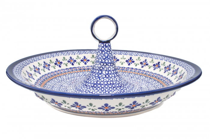 Bol salata Joy, ceramica smaltuita, pictata manual, 34,5 cm, volum 2,0 L [5]