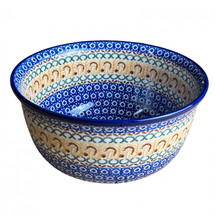 Bol salata Morning Sunrise, ceramica smaltuita, pictat manual, diametru 21,5 cm [6]