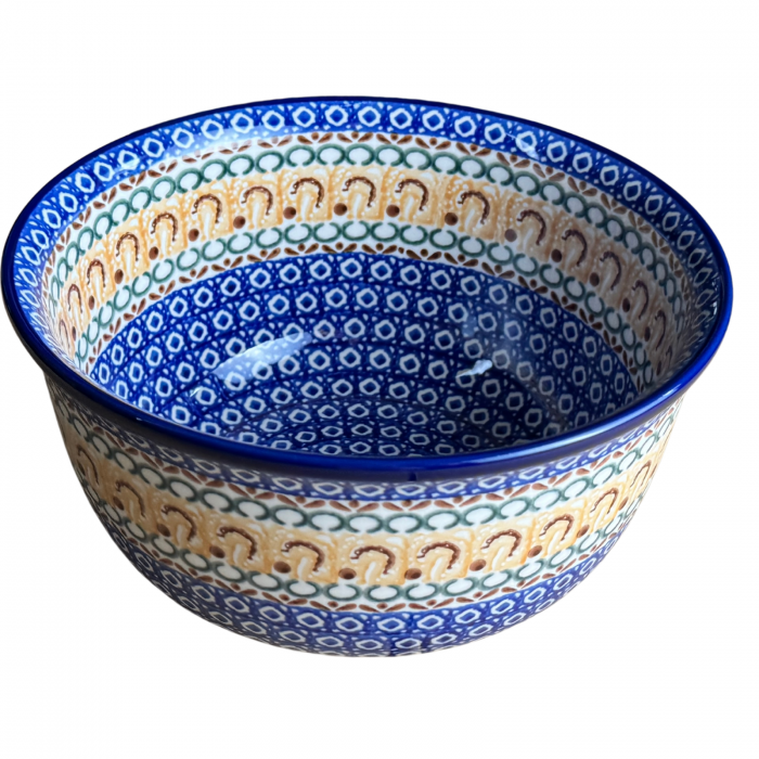 Bol salata Morning Sunrise, ceramica smaltuita, pictat manual, diametru 21,5 cm [3]