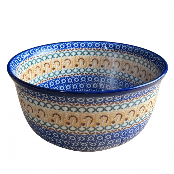 Bol salata Morning Sunrise, ceramica smaltuita, pictat manual, diametru 21,5 cm [4]