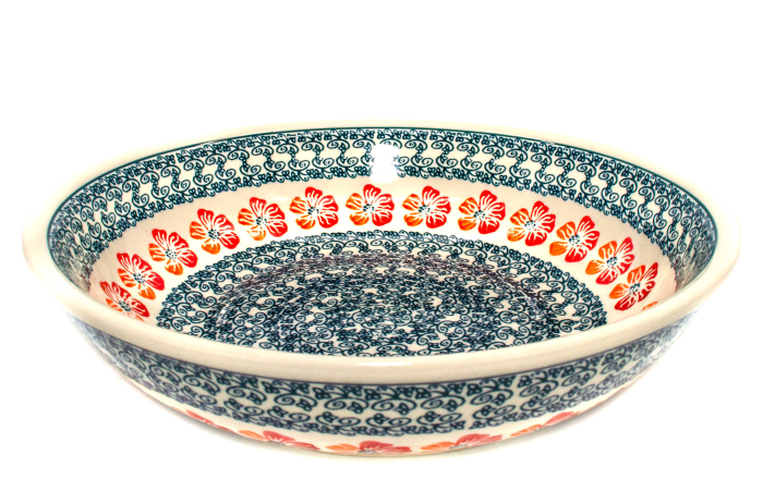 Bol salata Poppy Rain, din ceramica smaltuita, pictat manual, 25,2 cm, volum 1,4 L [4]