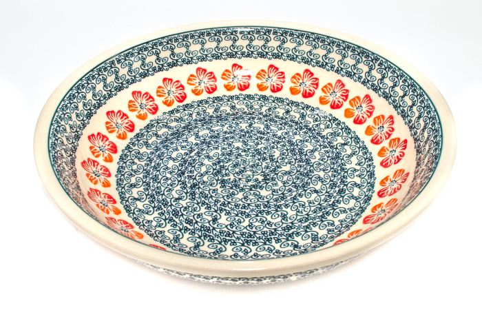 Bol salata Poppy Rain, din ceramica smaltuita, pictat manual, 25,2 cm, volum 1,4 L [2]